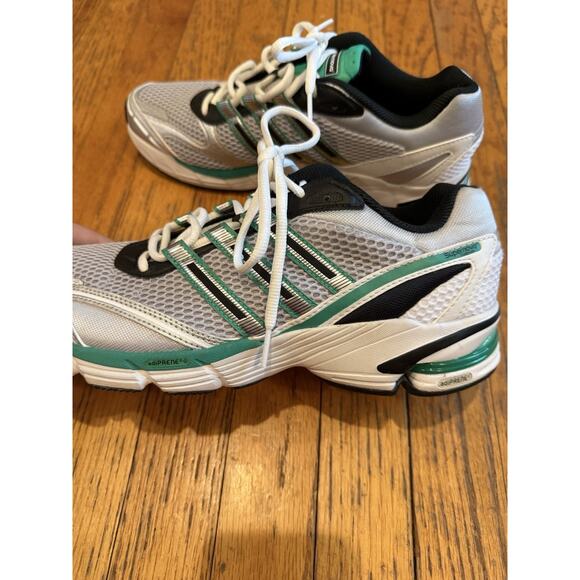 Adidas Supernova Cushion 7 IG1745 Matte Silver / Core Black / Surf Green Size 9 - Picture 6 of 10